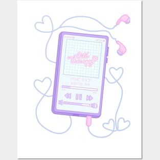 Cute Therapy Phone Earbuds Music Adorable Posters and Art